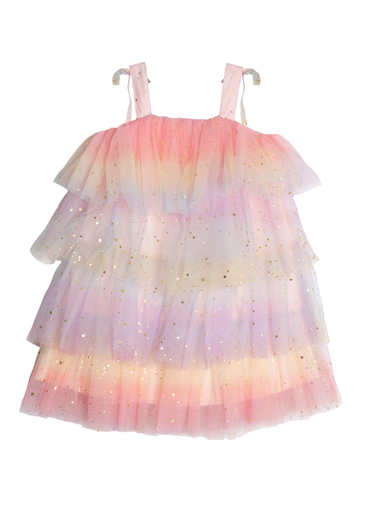 Rainbow Delight Tiered Dress