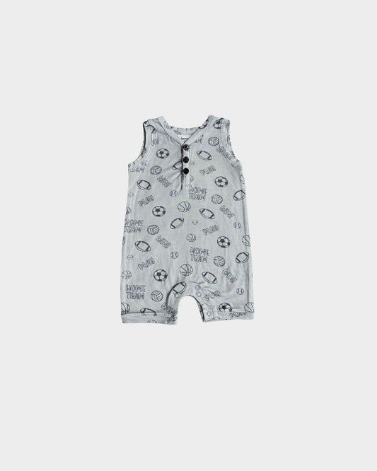 Sleeveless Romper-Team Sports