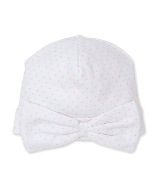 Dot Print Hat-Pink