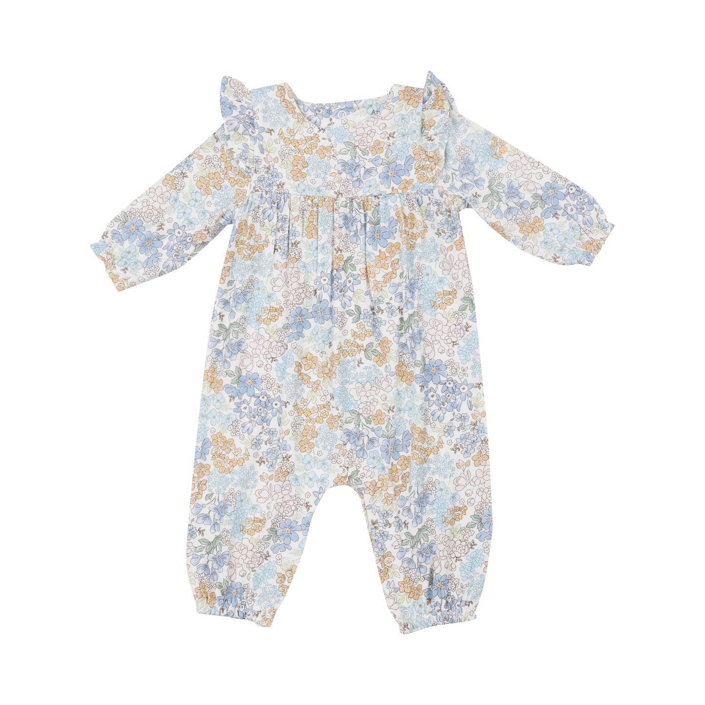 Edith's Floral Ruffle Sleeve Romper