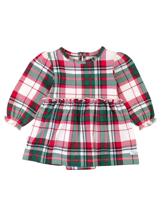 Dashing Dreams Plaid Skirted Romper