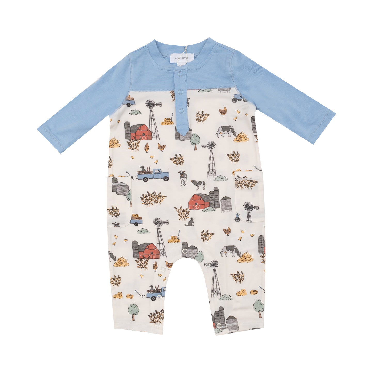 Hay Farmer Blue Romper