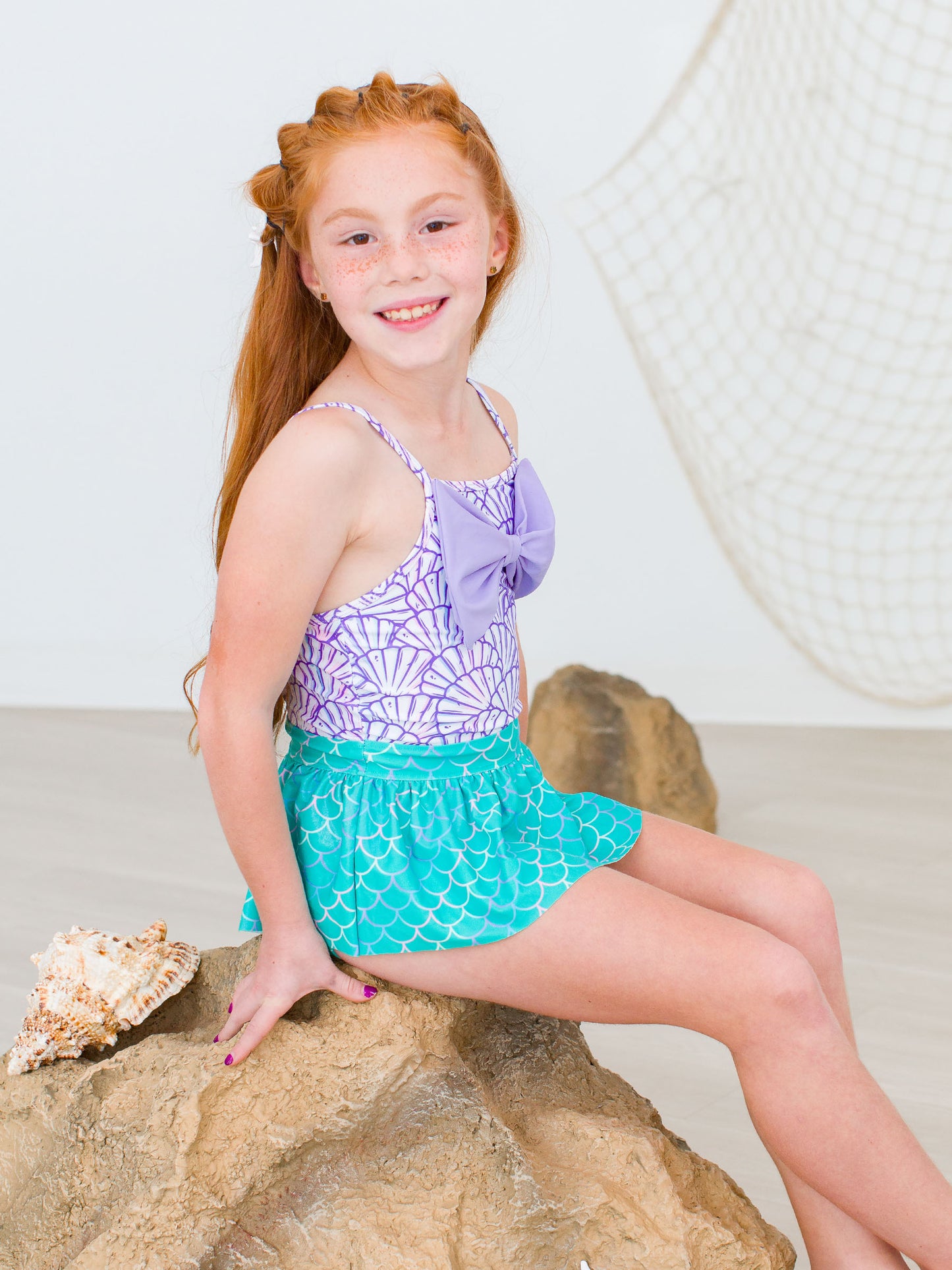 Big Bow Skirted 1-PC-Magical Mermaid