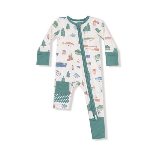 Fishing Things Zipper Romper