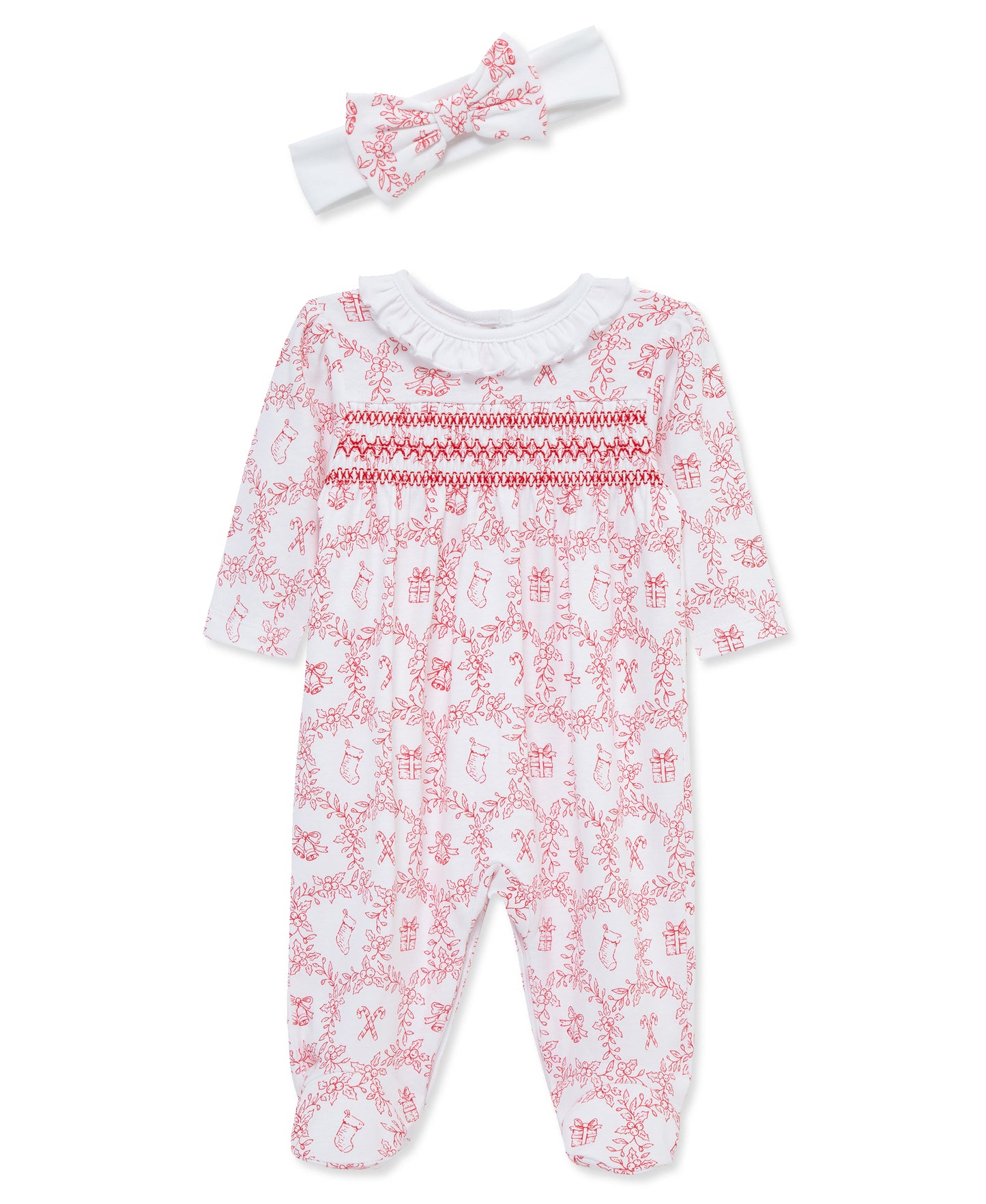 Festive Toile Footie