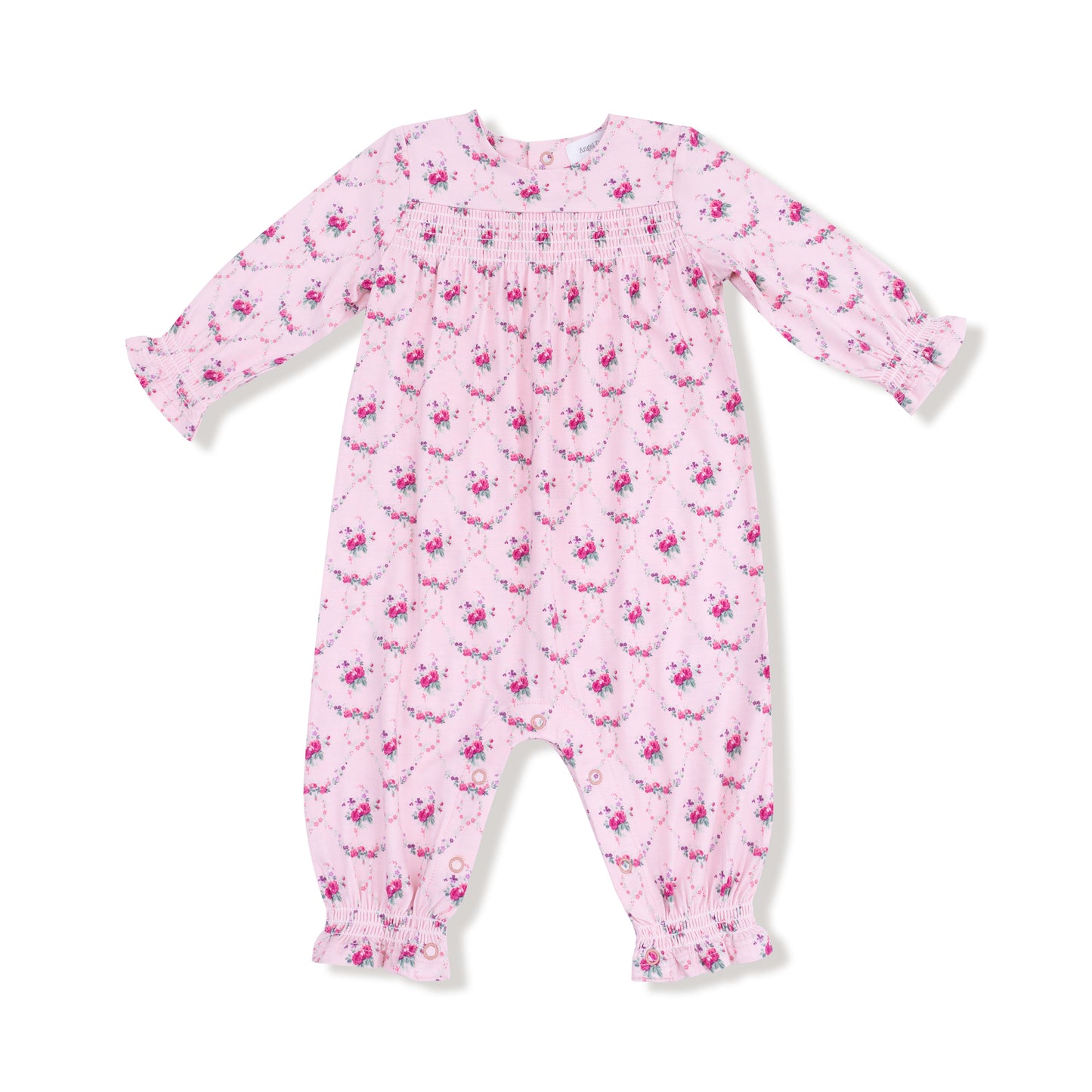 Rose Garden Trellis Smocked Romper