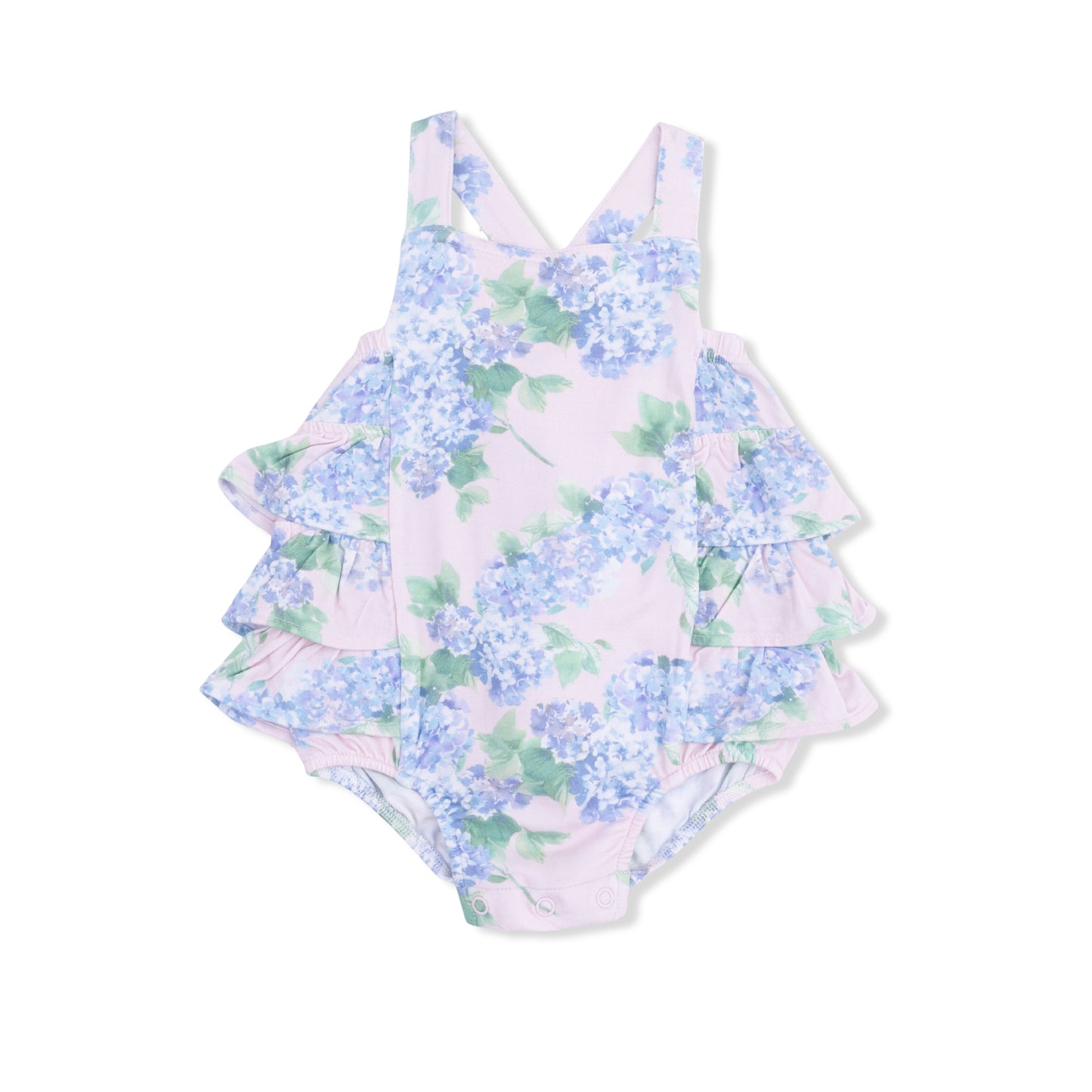 Hydrangeas Ruffle Sunsuit