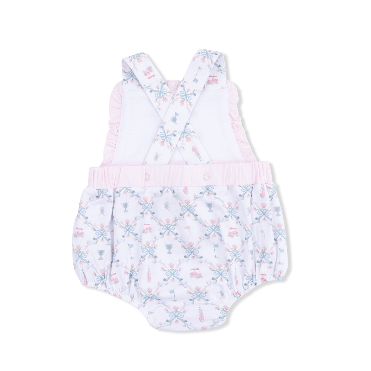 Golf Trellis Pink Ruffle Bubble