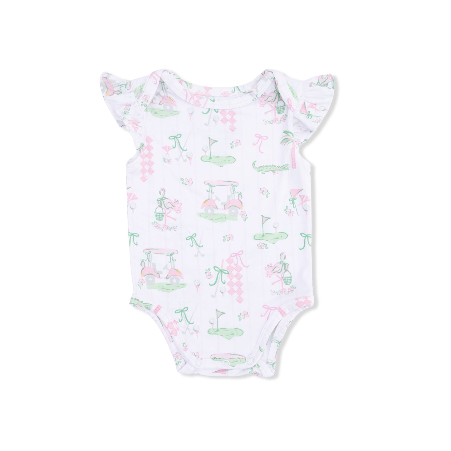 Pretty Golf Ruffle Sleeve Bodysuit