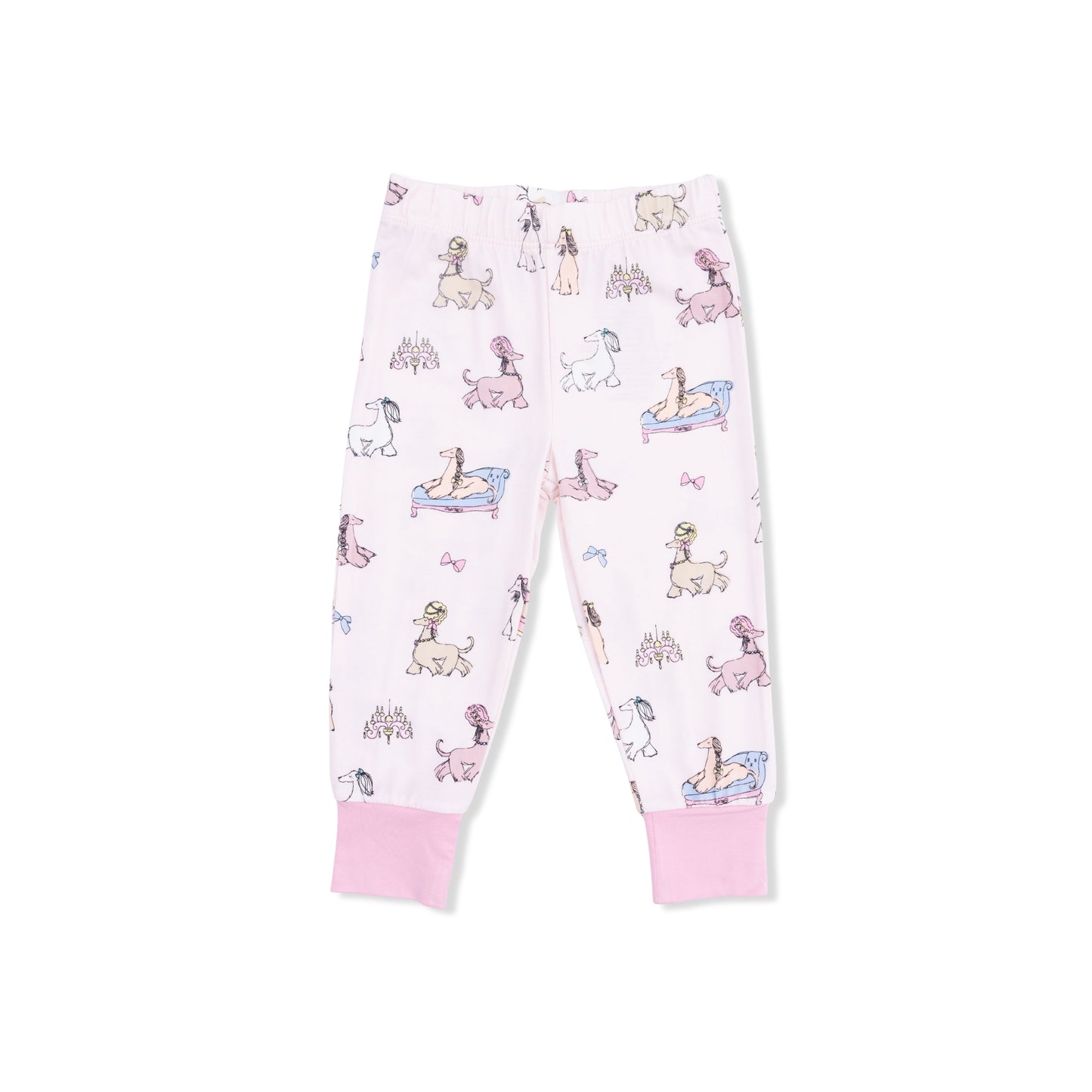 Fancy Hounds w/Bows S/S PJ Set
