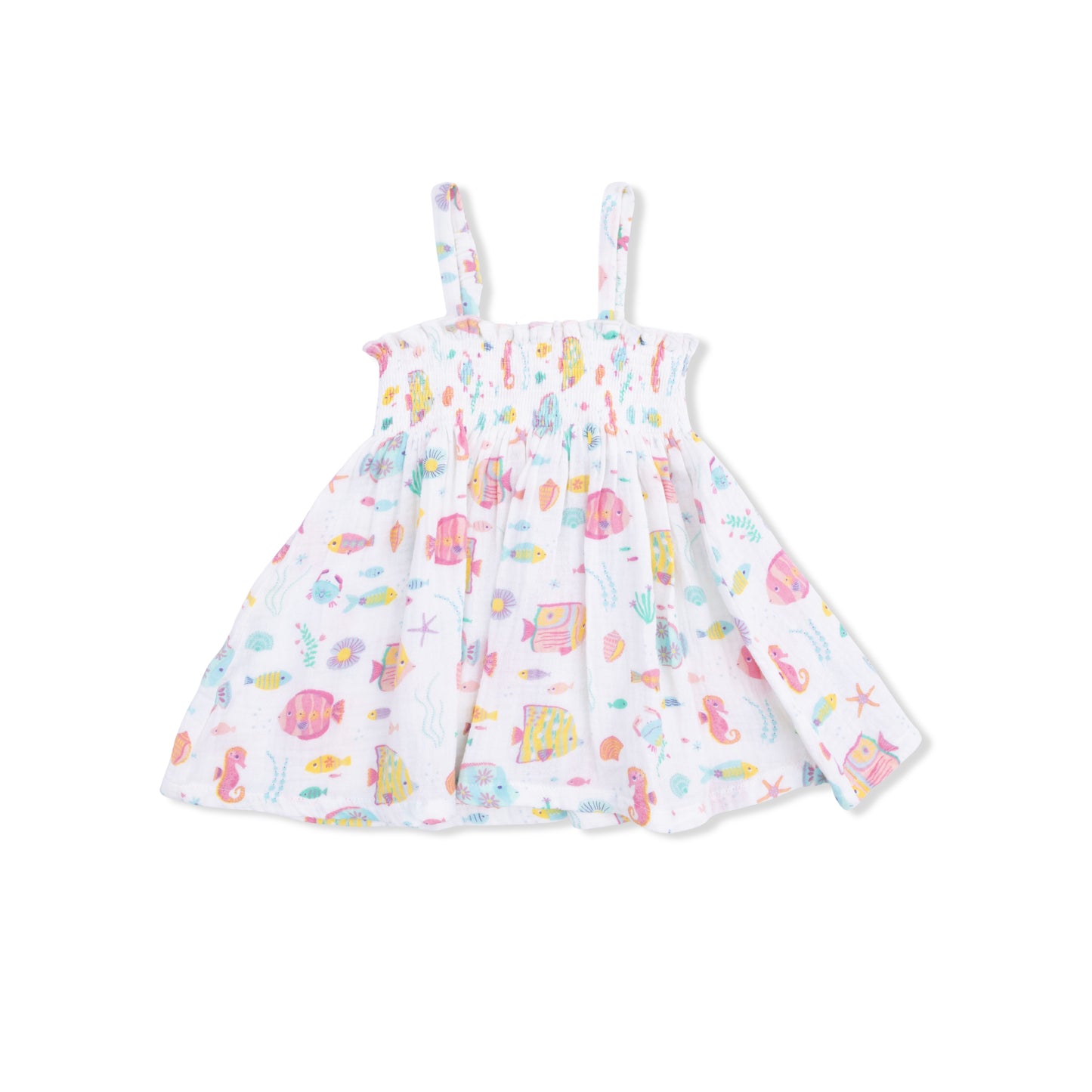Coral Reef Fish Smocked Top & Bike Short
