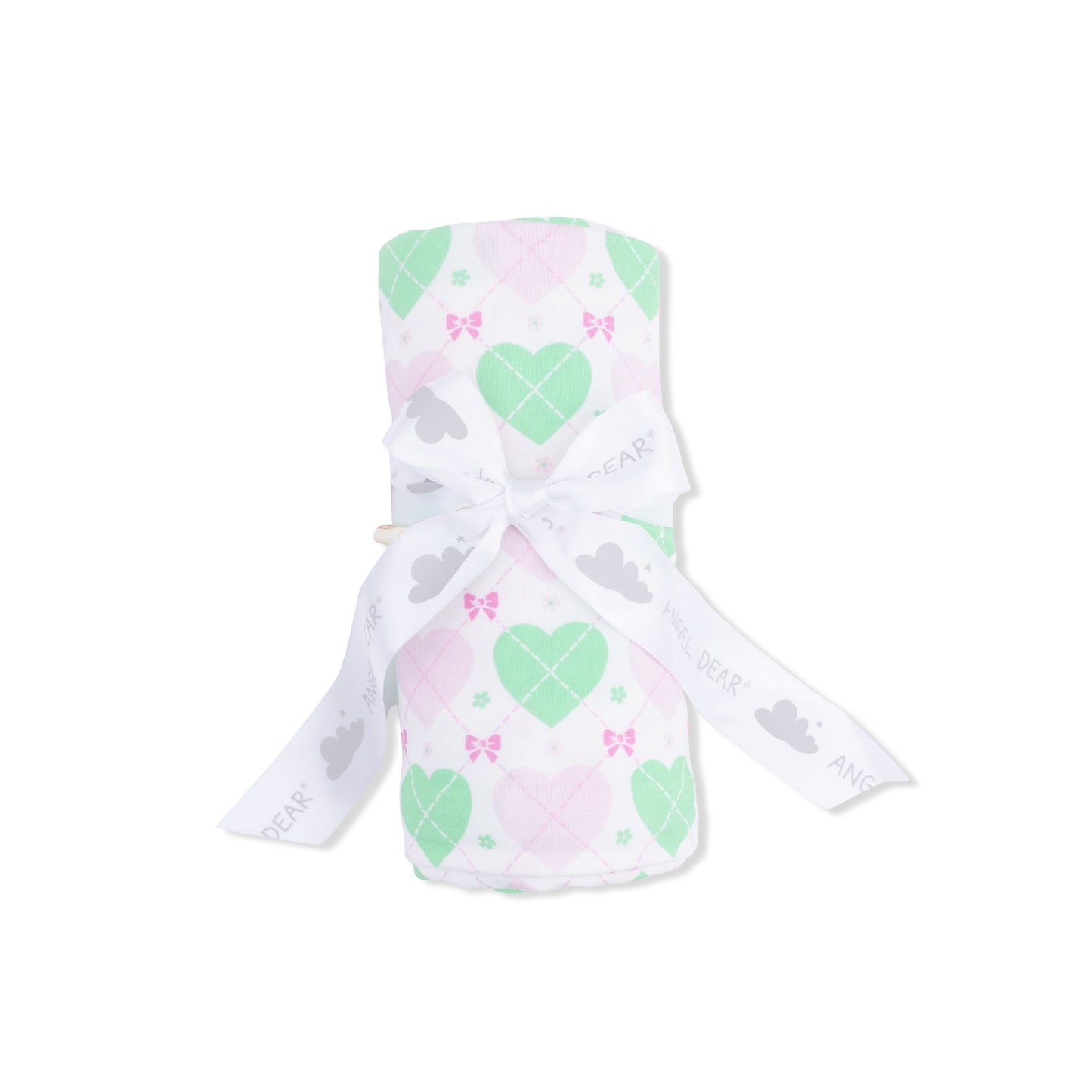 Swaddle Blanket-Heart Argyle