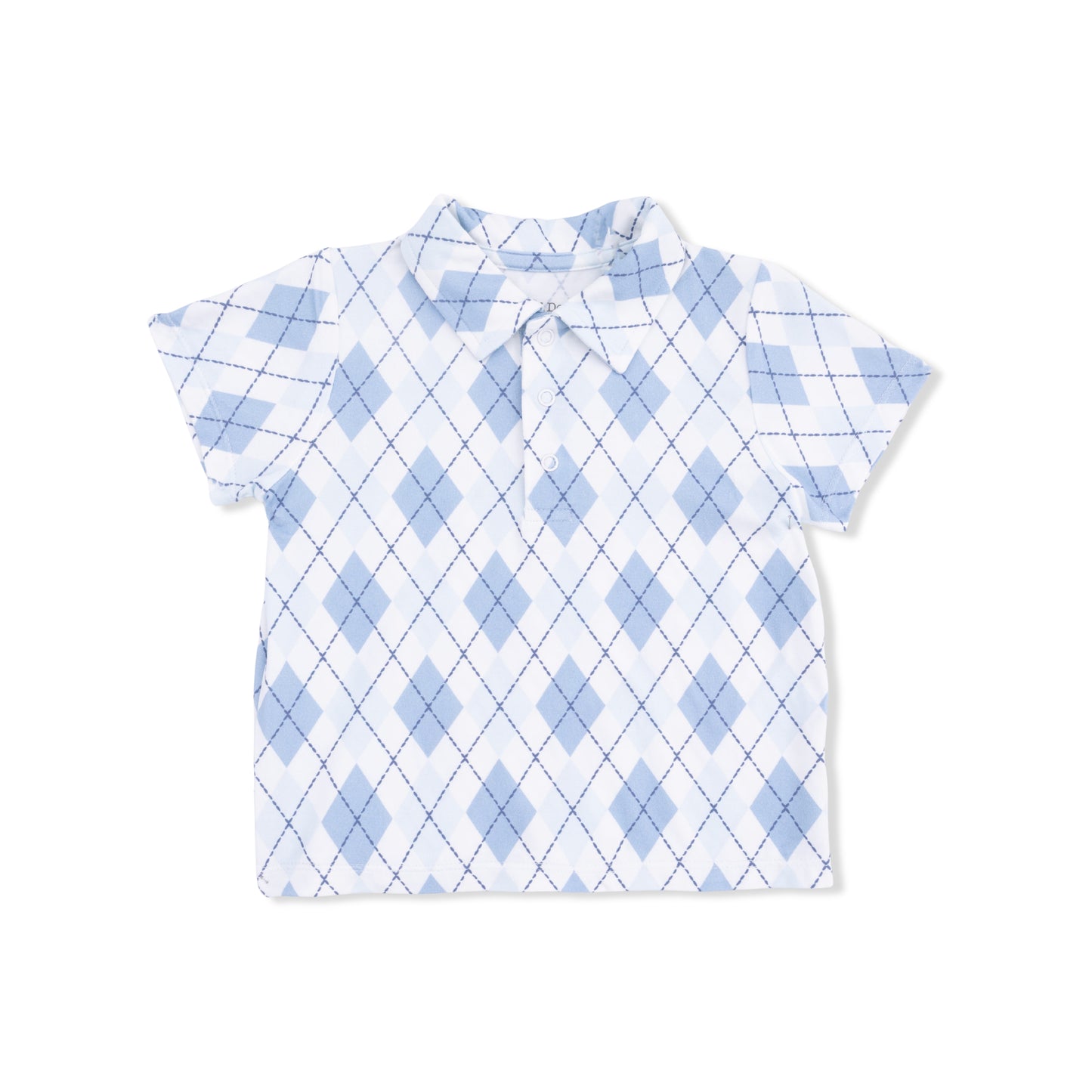 Blue Argyle Polo w/Shorts