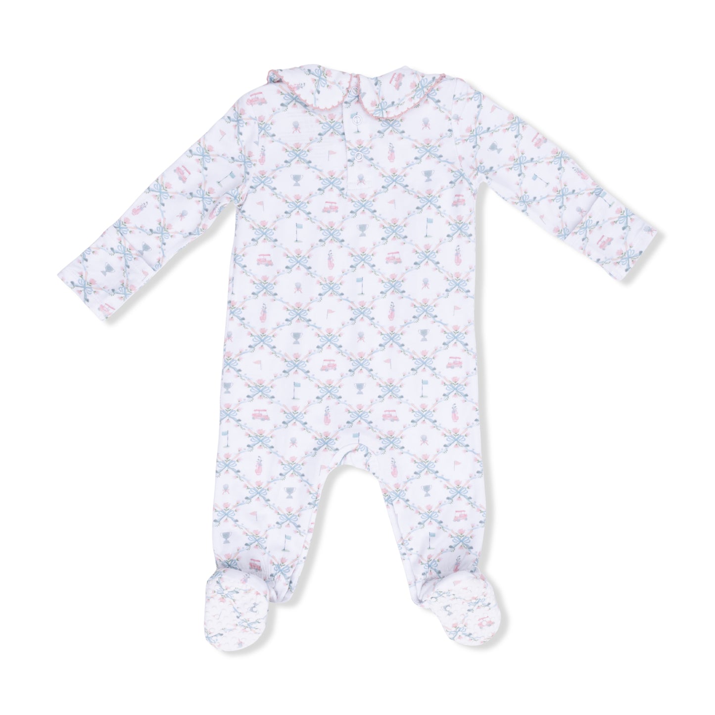 Golf Trellis Pink Footie