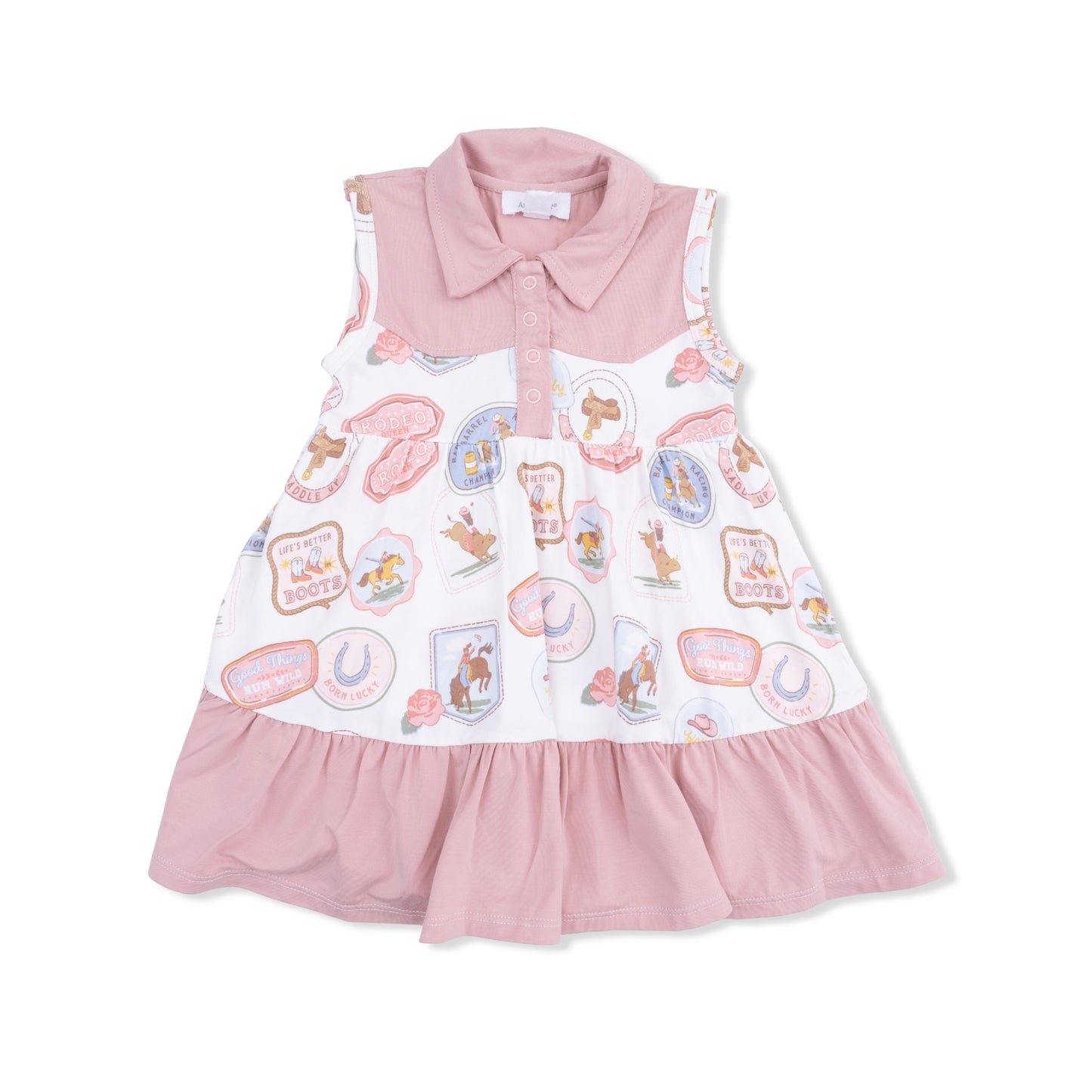 Rodeo Patches Pink Cowboy Dress
