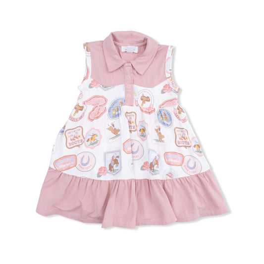 Rodeo Patches Pink Cowboy Dress