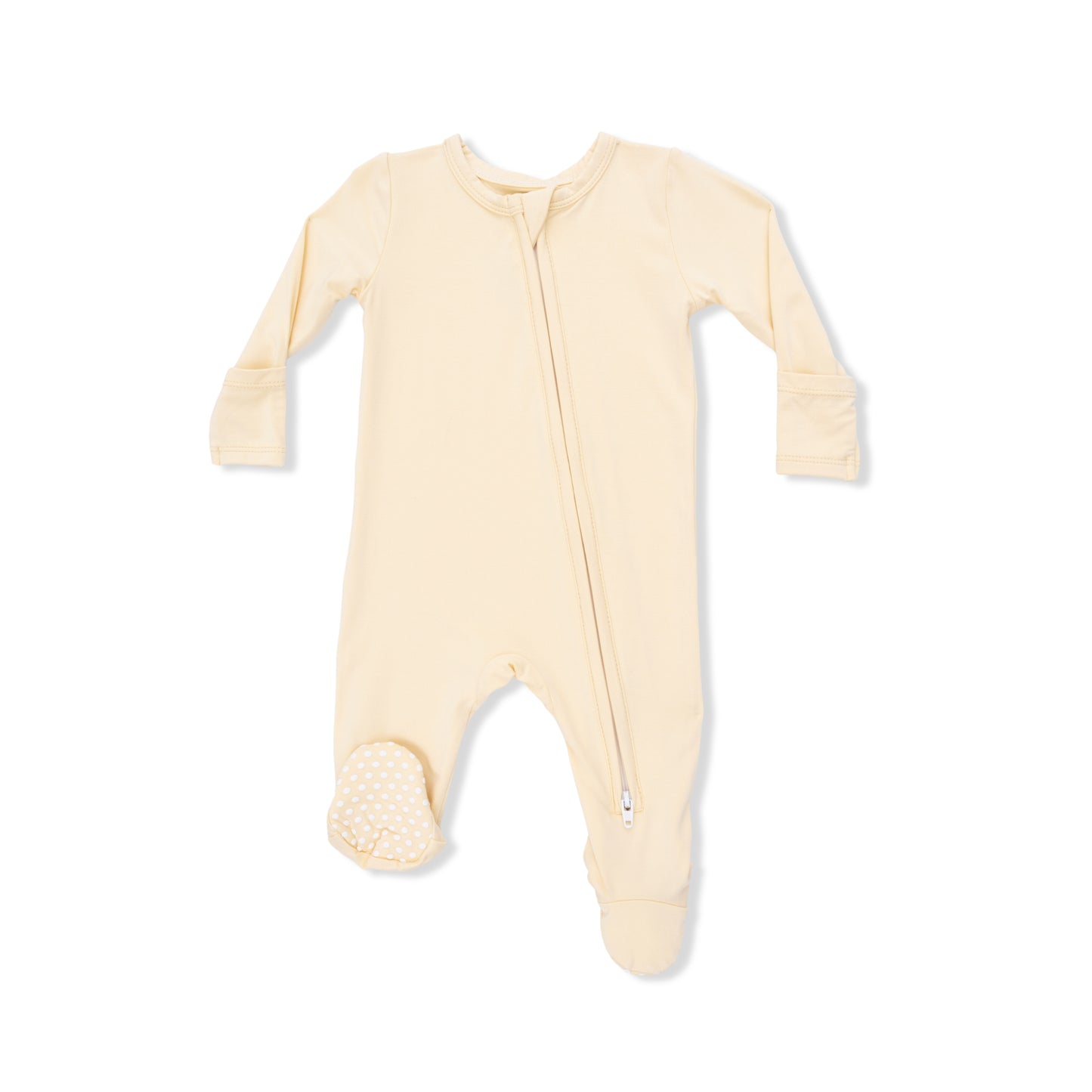 Zipper Footie-Italian Straw