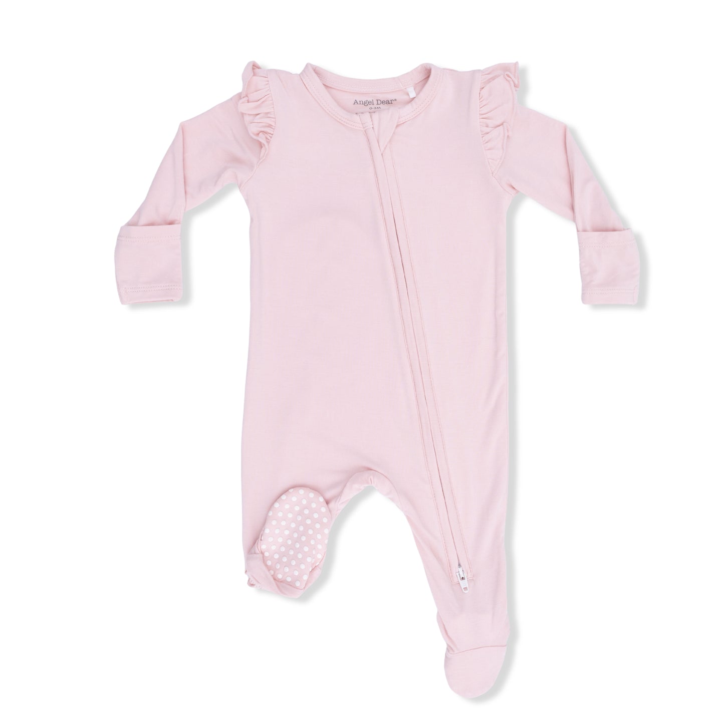 Lotus Ruffle Zipper Footie