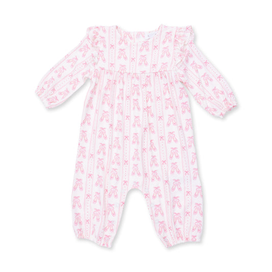 Ballet Shoes Ribbon Stripe Romper
