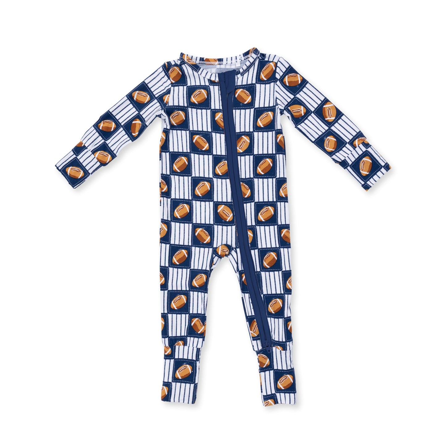 Football Patchwork Convertible Romper