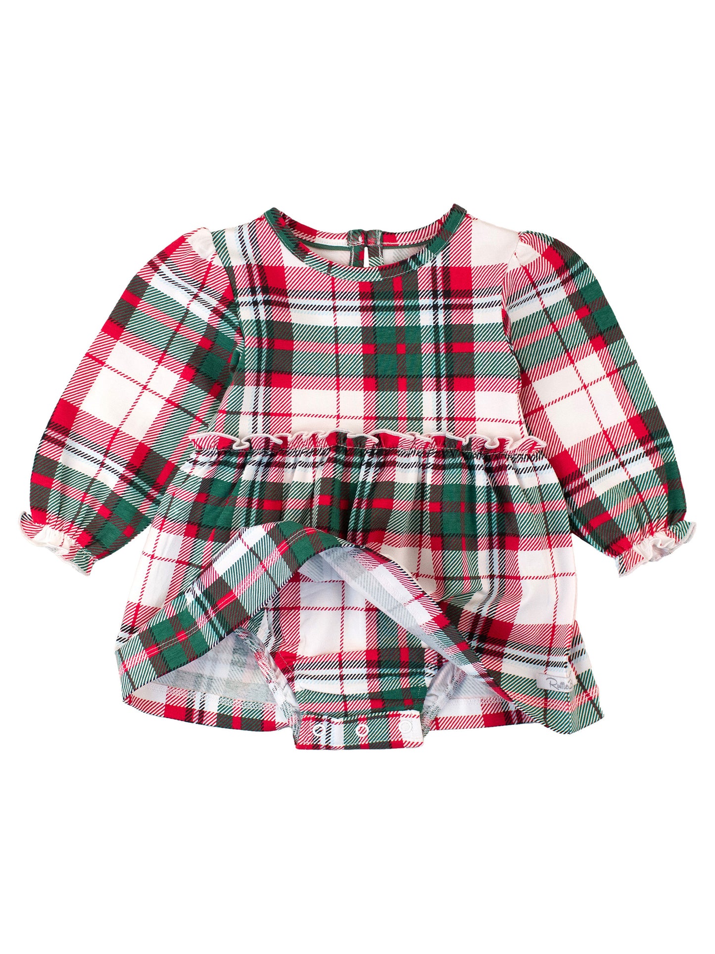 Dashing Dreams Plaid Skirted Romper