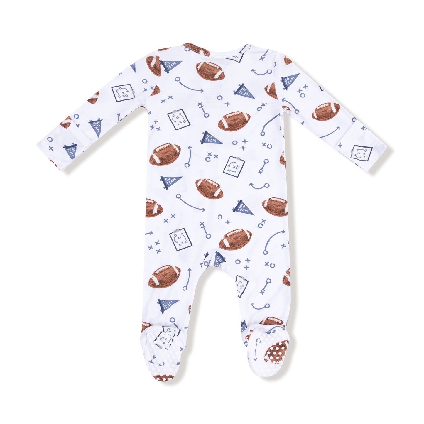 Touchdown Time Zipper Footie