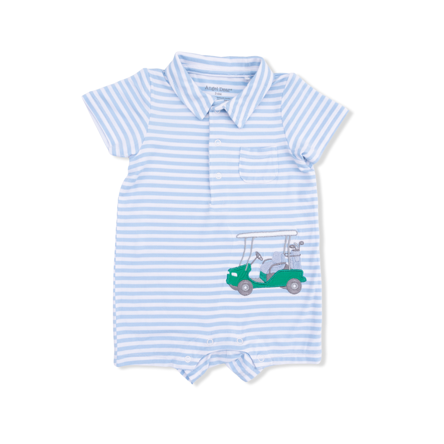 Striped Golf Polo Shortie