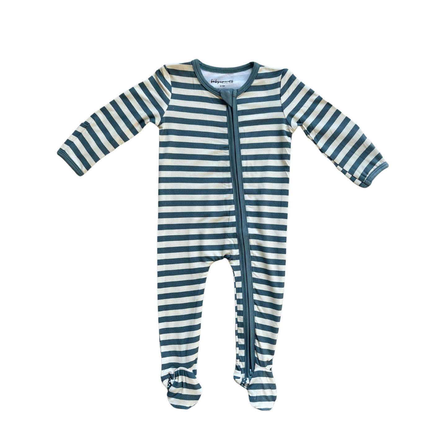 Footie Romper-Storm Stripe