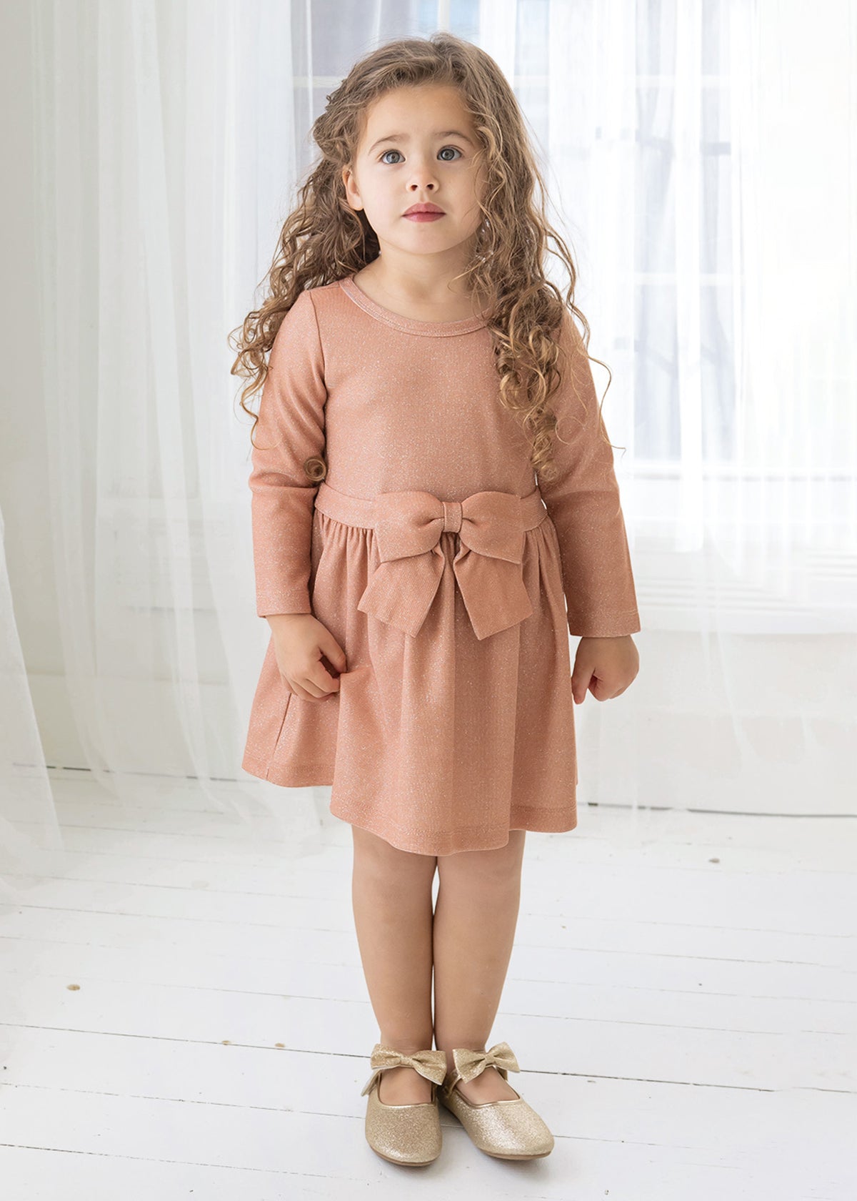 Belle of the Ball Sparkling L/S Knit Dress