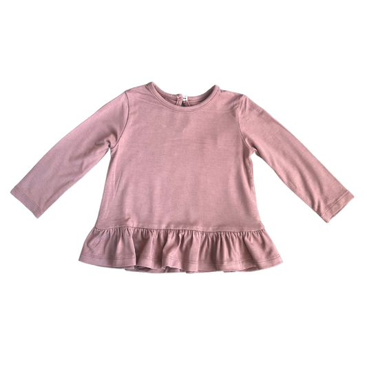 Peplum Top - Burlwood