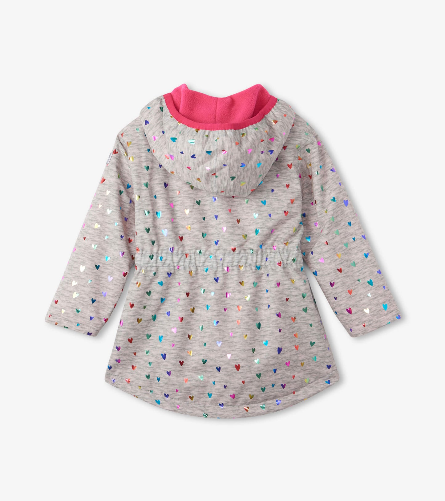 Confetti Hearts Microfiber Rain Jacket