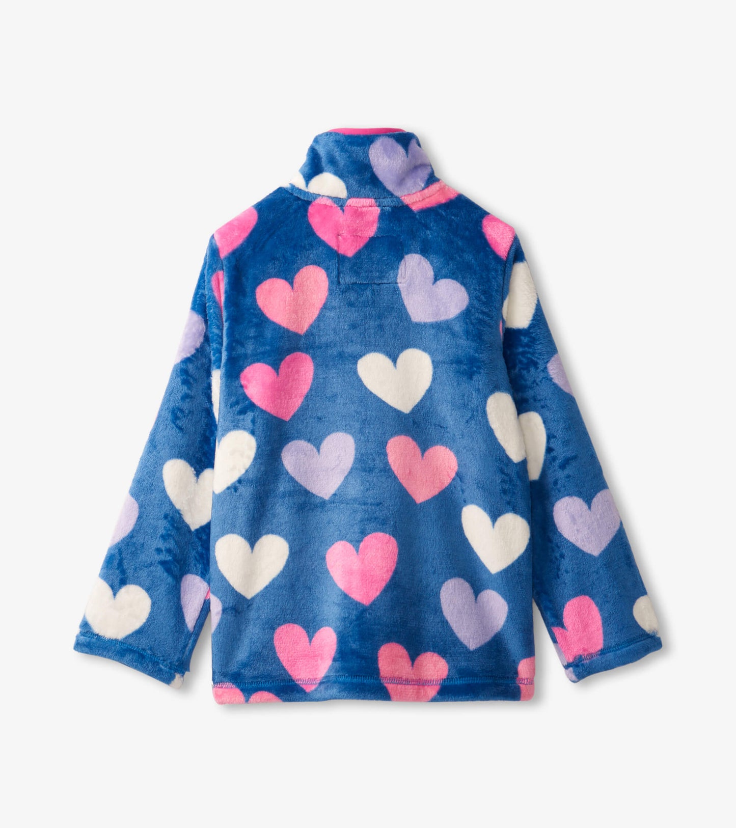 Fun Hearts Fuzzy Fleece Zip Up