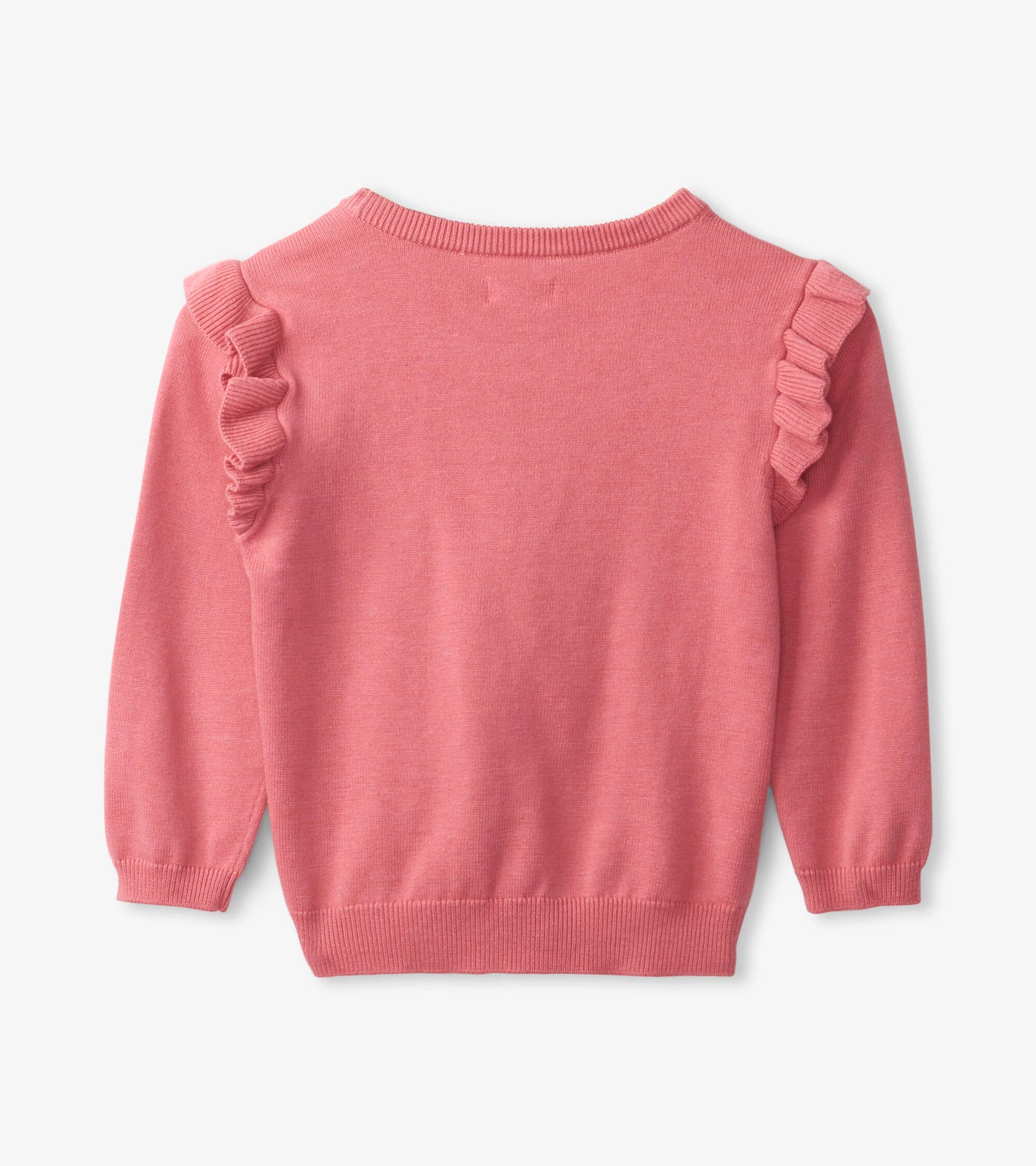 Sweet Heart Ruffle Sleeve Sweater