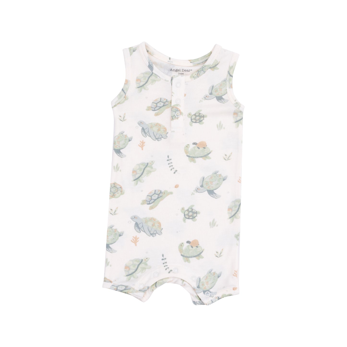 Sea Turtle Sleeveless Shortie Romper