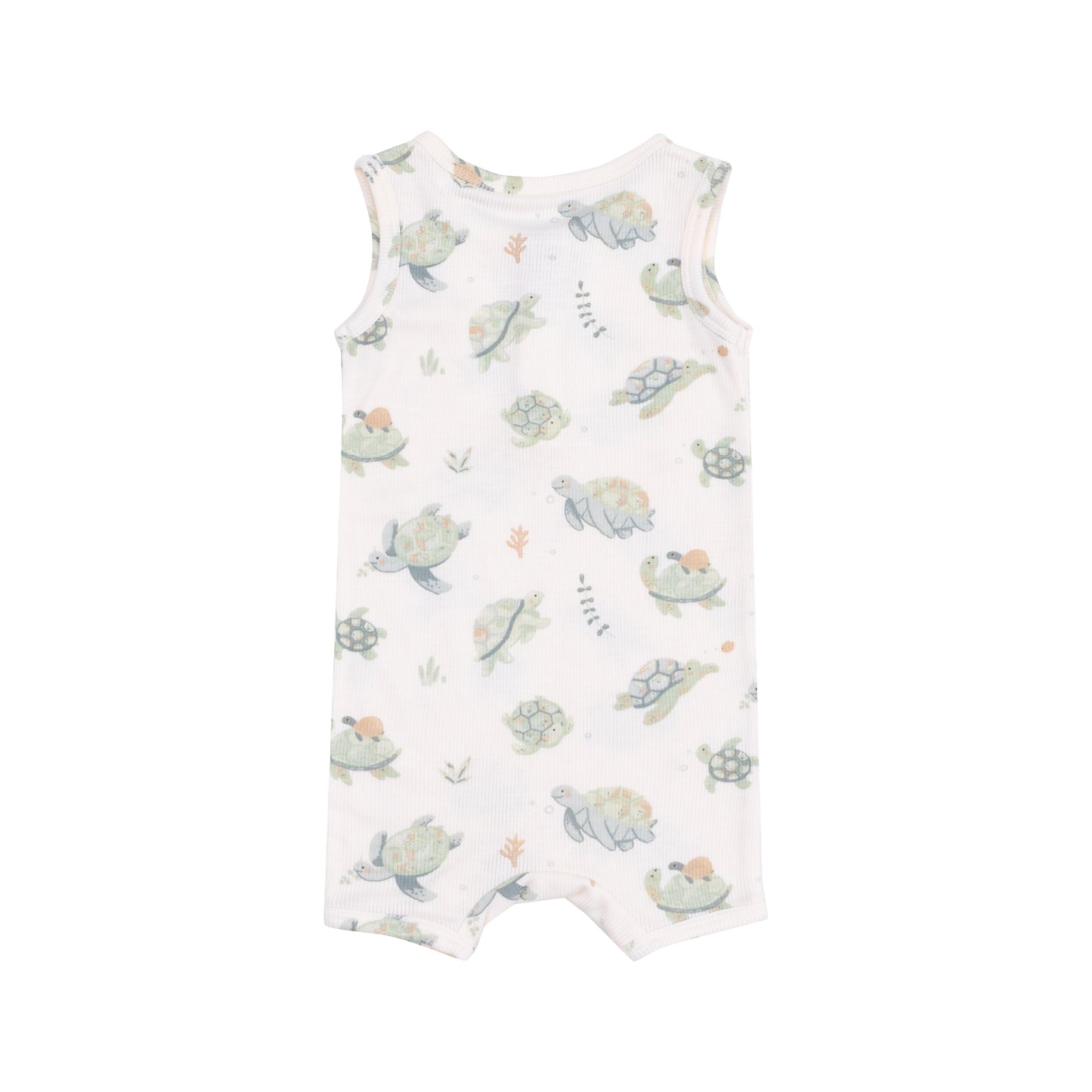 Sea Turtle Sleeveless Shortie Romper