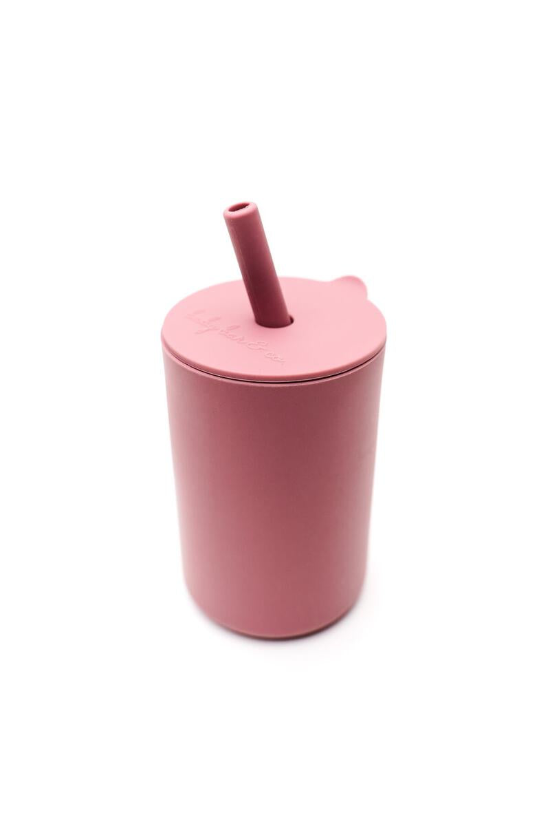 Silicone Cup w/ Straw