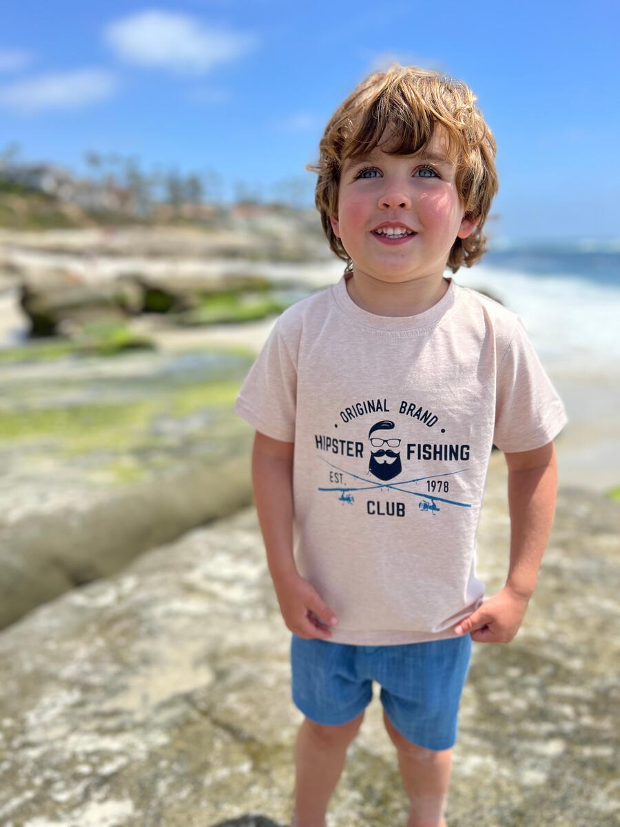 Beige Fishing Falmouth Tee