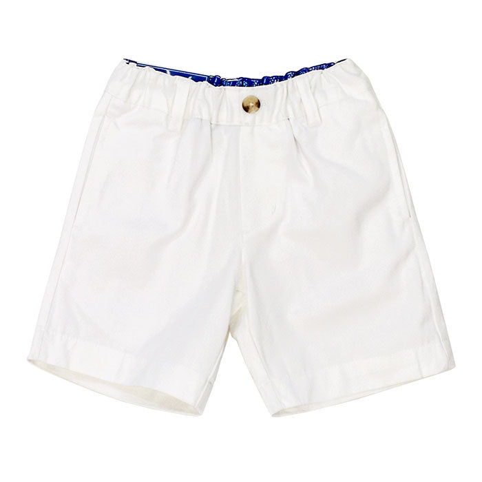 White Twill Shorts