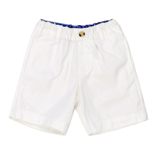 White Twill Shorts