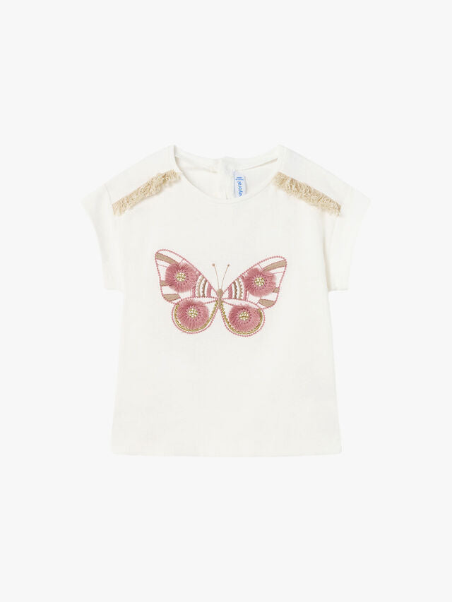 Embroidered Butterfly T-Shirt