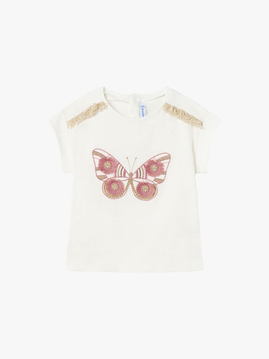 Embroidered Butterfly T-Shirt