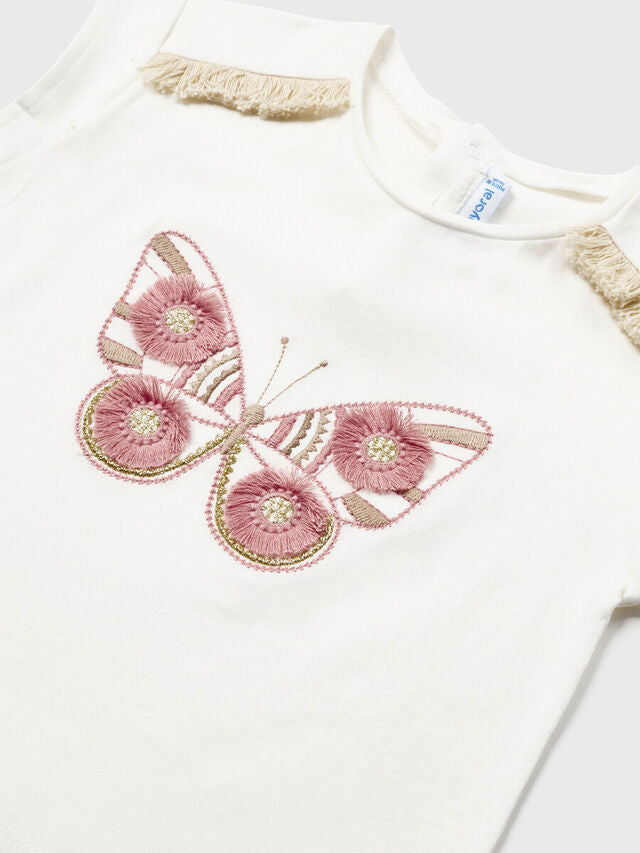 Embroidered Butterfly T-Shirt