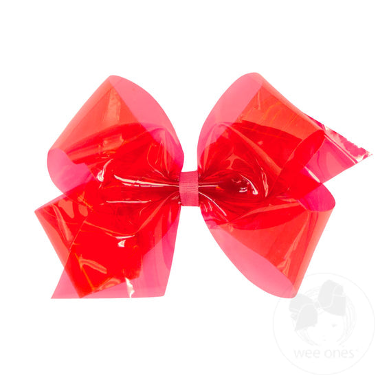 King Splish Splash Vinyl Bow-French Pink