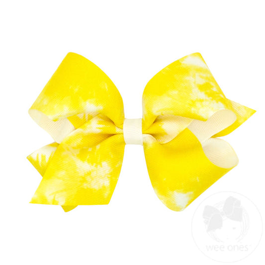 King Tie Dye Bow-Yellow