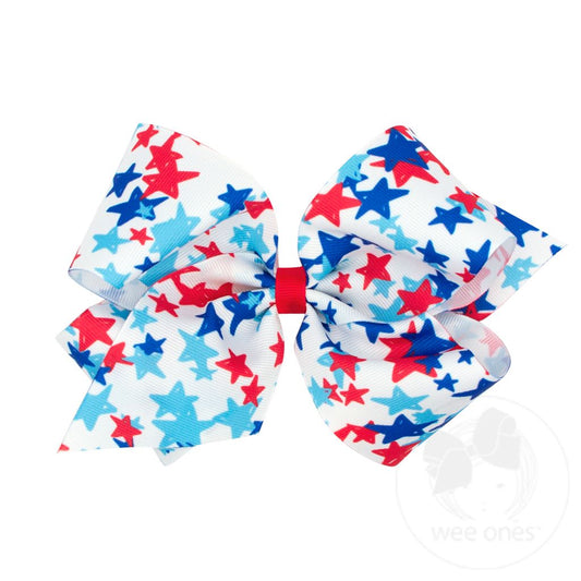 MED Patriotic Fireworks Bow