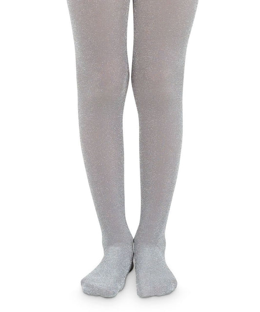 Sparkly Lurex Tights-Silver