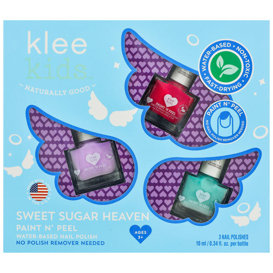 Klee Kids Water-Based Nail Polish Set - Sweet Sugar Heaven