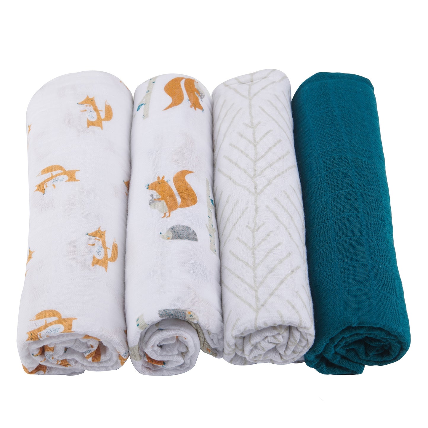 Forest Friends Swaddle 4-Pack