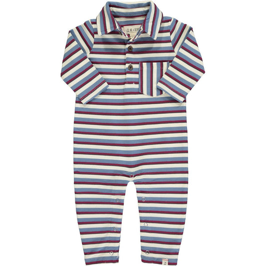 Kingston Romper- Blue/Burg