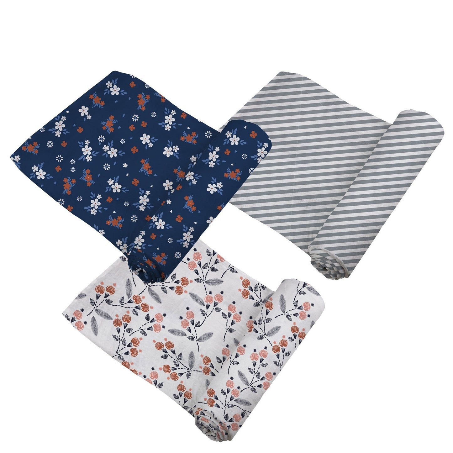 Blooms Floral Bamboo Muslin Swaddle 3-Pack